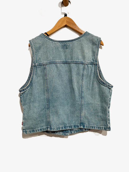 Levi's NWT Bella Denim Corset Vest in I Will - XL