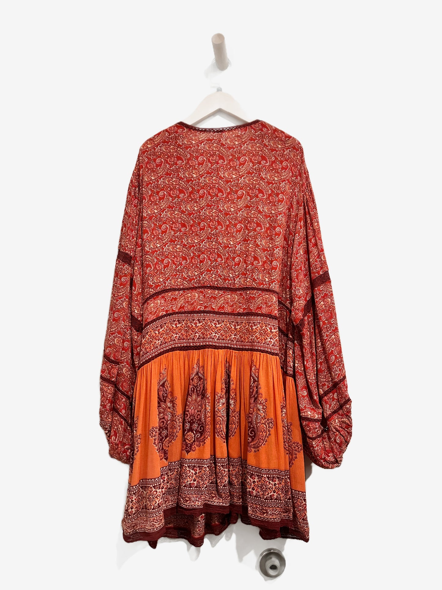 Free People Luna Scarf Print Tunic Dress - XL