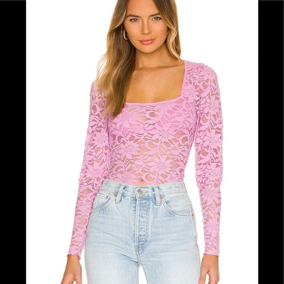 Free People Long Distance Layering Top in Flower Trail - XS