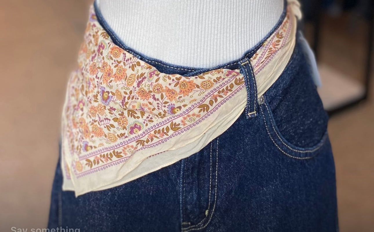 NN Cream Floral Scarf