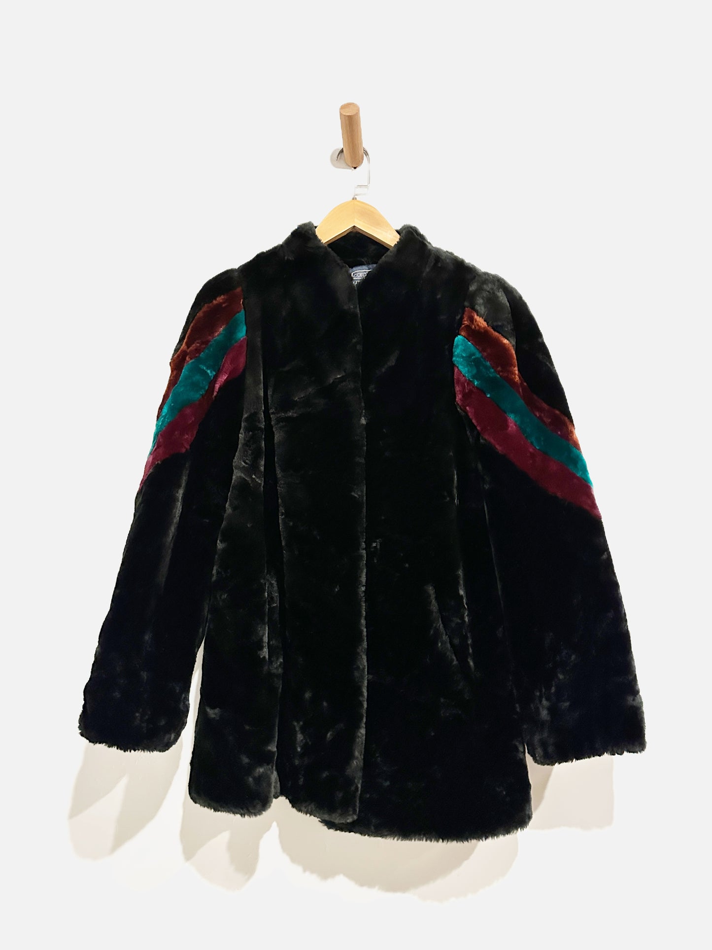 Carol Horn VIntage Black Faux Fur Jacket