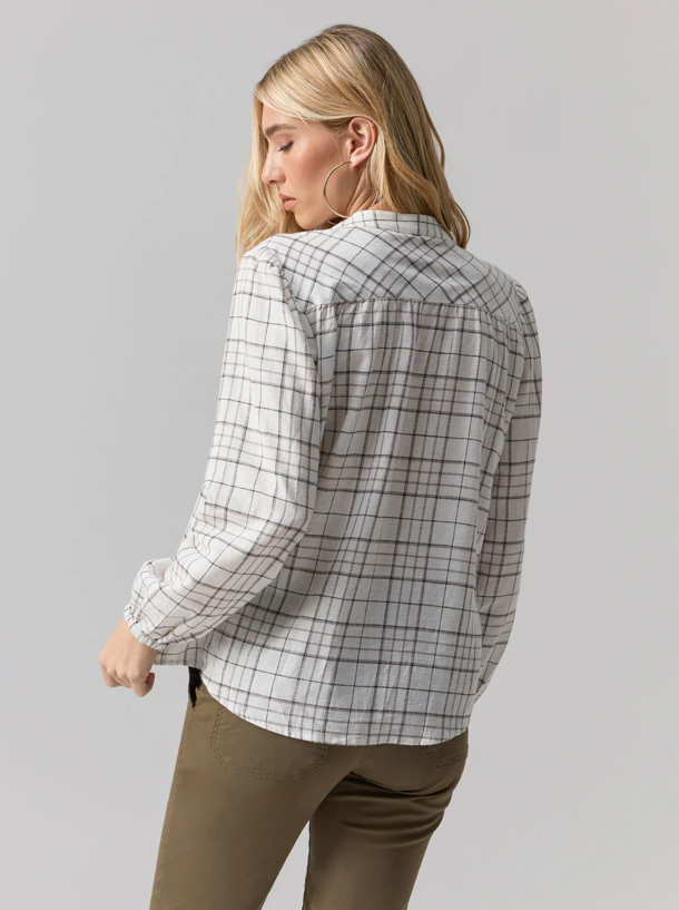 Sanctuary As You Are Button Up in Window Pane - XS