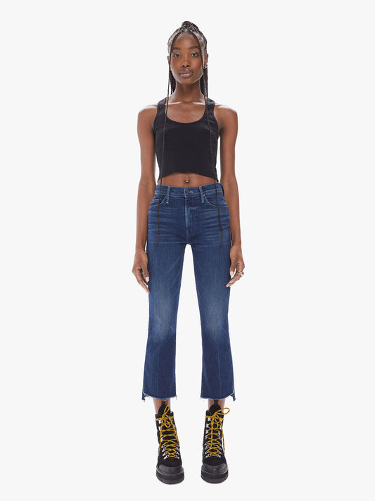Mother the Insider Crop Step Fray Jeans in Good For You- 28