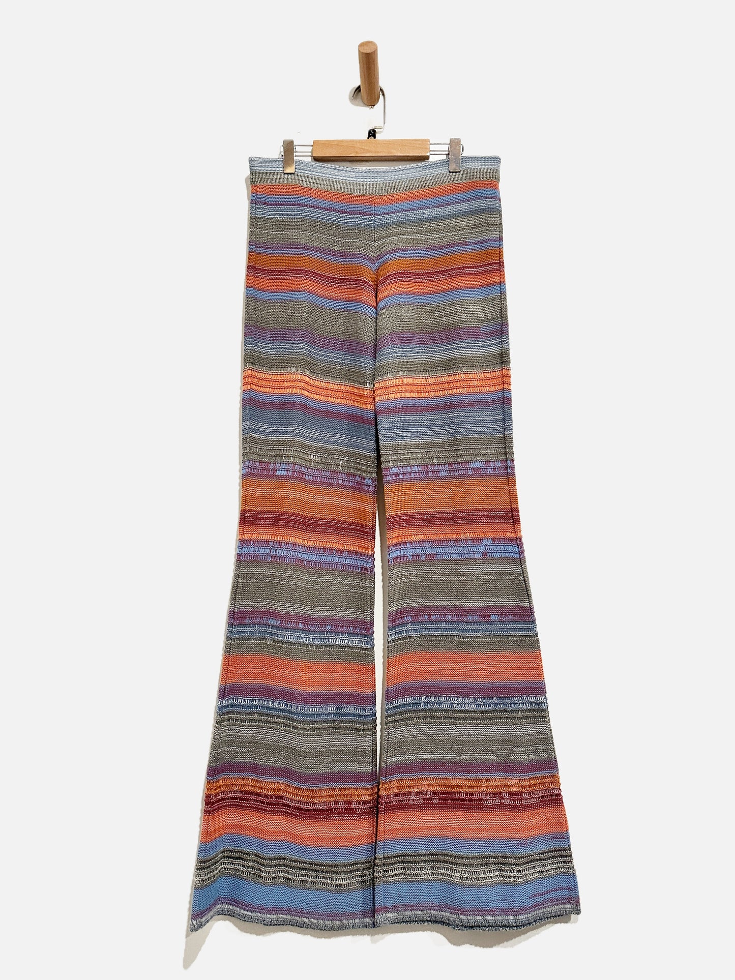 Goddis Colorful Stripe Knit Flare Pants - M/L
