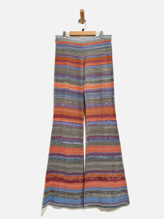 Goddis Colorful Stripe Knit Flare Pants - M/L