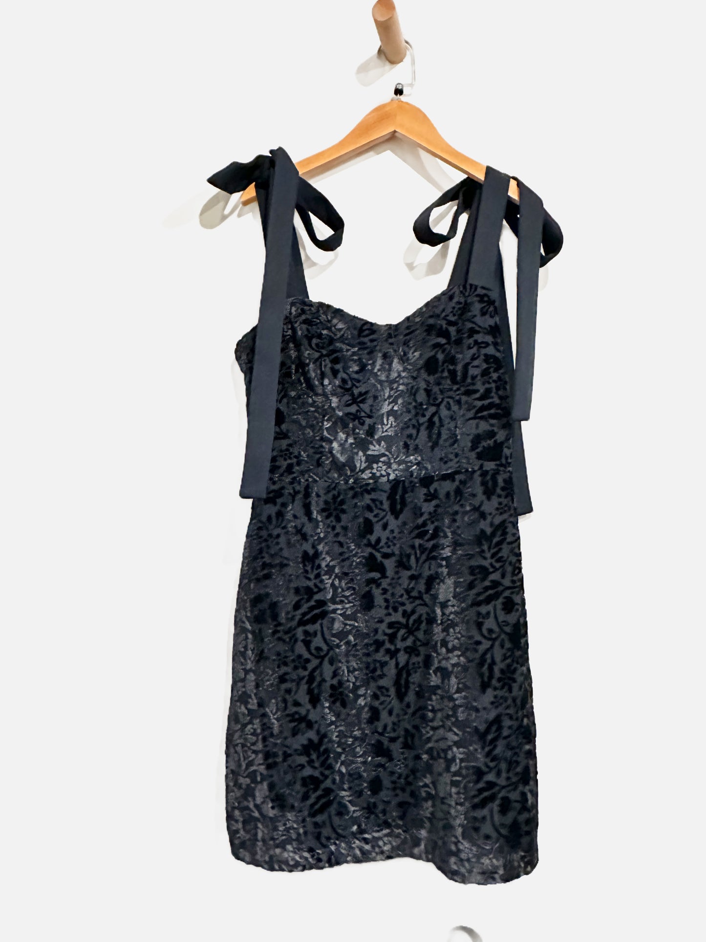 House of Harlow Navy Velvet Mini Dress - XS