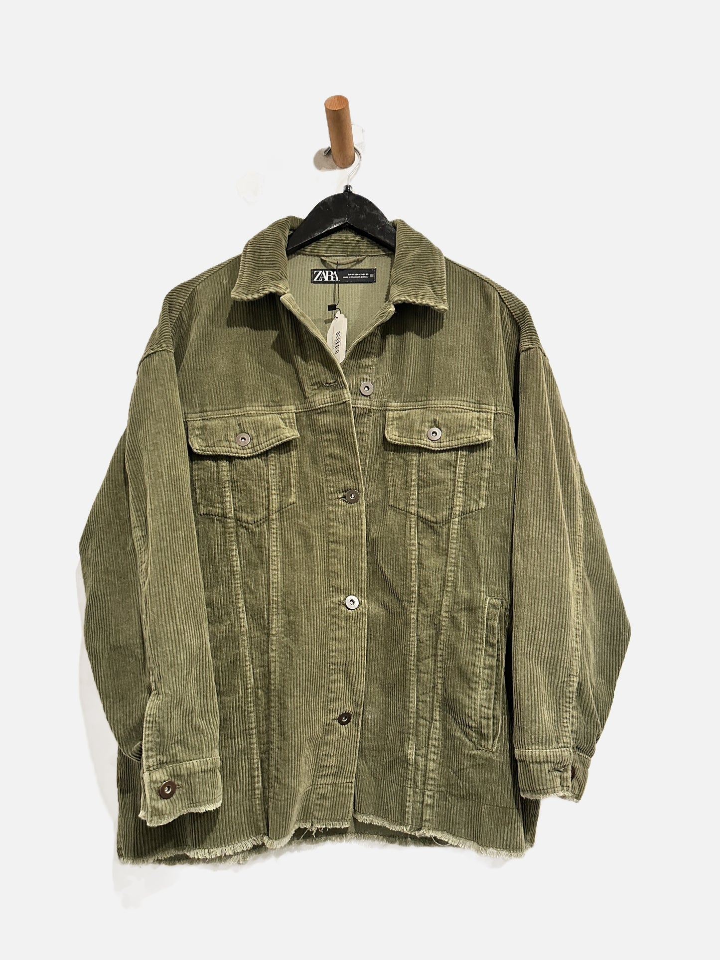 Zara Green Corduroy Shacket - Medium