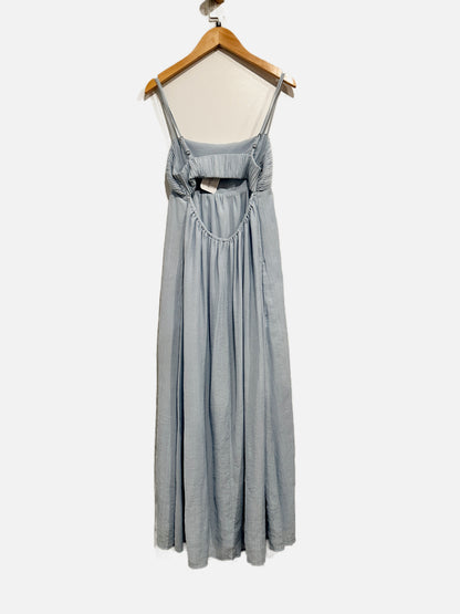 Abercrombie & Fitch Blue Crinkle Textured Maxi Dress - XSP