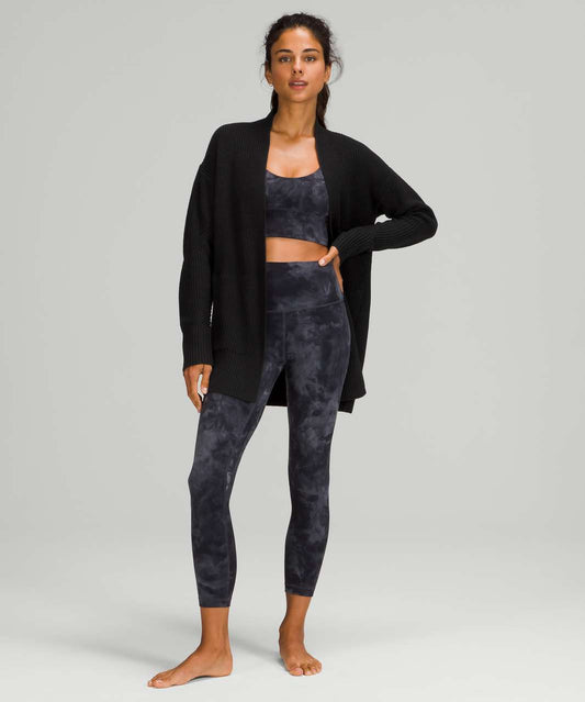 Lululemon Cashlu Sweater Wrap in Black