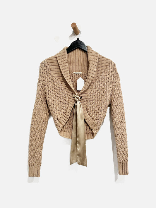 Sans Souci Y2k Cable Knit Shrug - Large