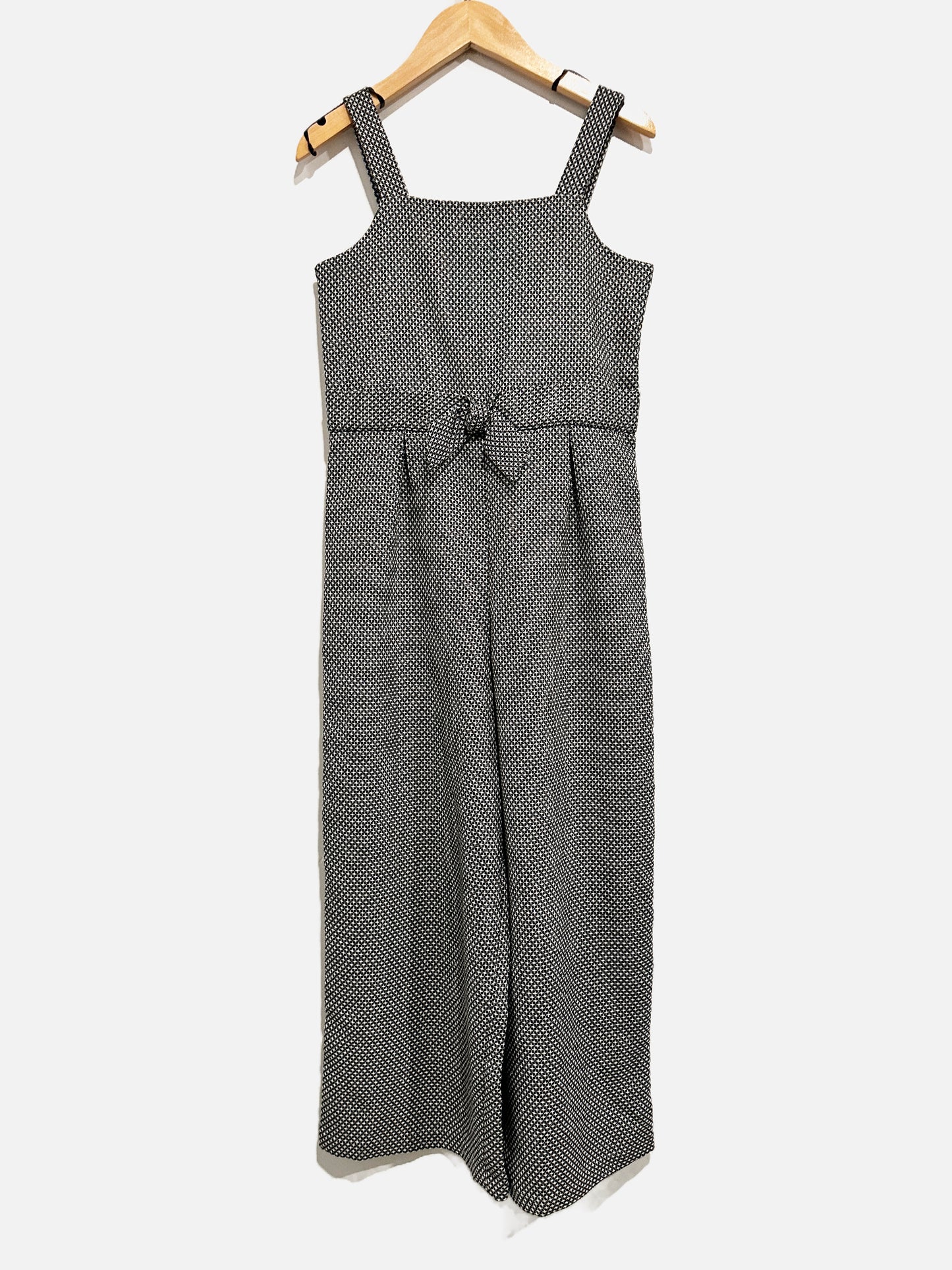 Janie & Jack Black and White Printed Jumpsuit - 10