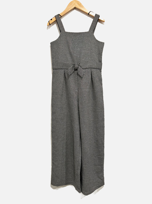 Janie & Jack Black and White Printed Jumpsuit - 10
