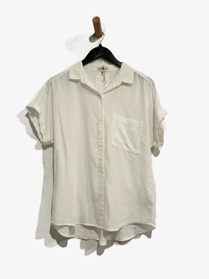 Cloth & Stone Breezy Buttondown Blouse in White - Small