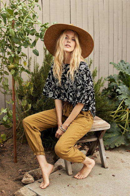 Anthropologie Rhys Utility Jogger in Moss Yellow - Small