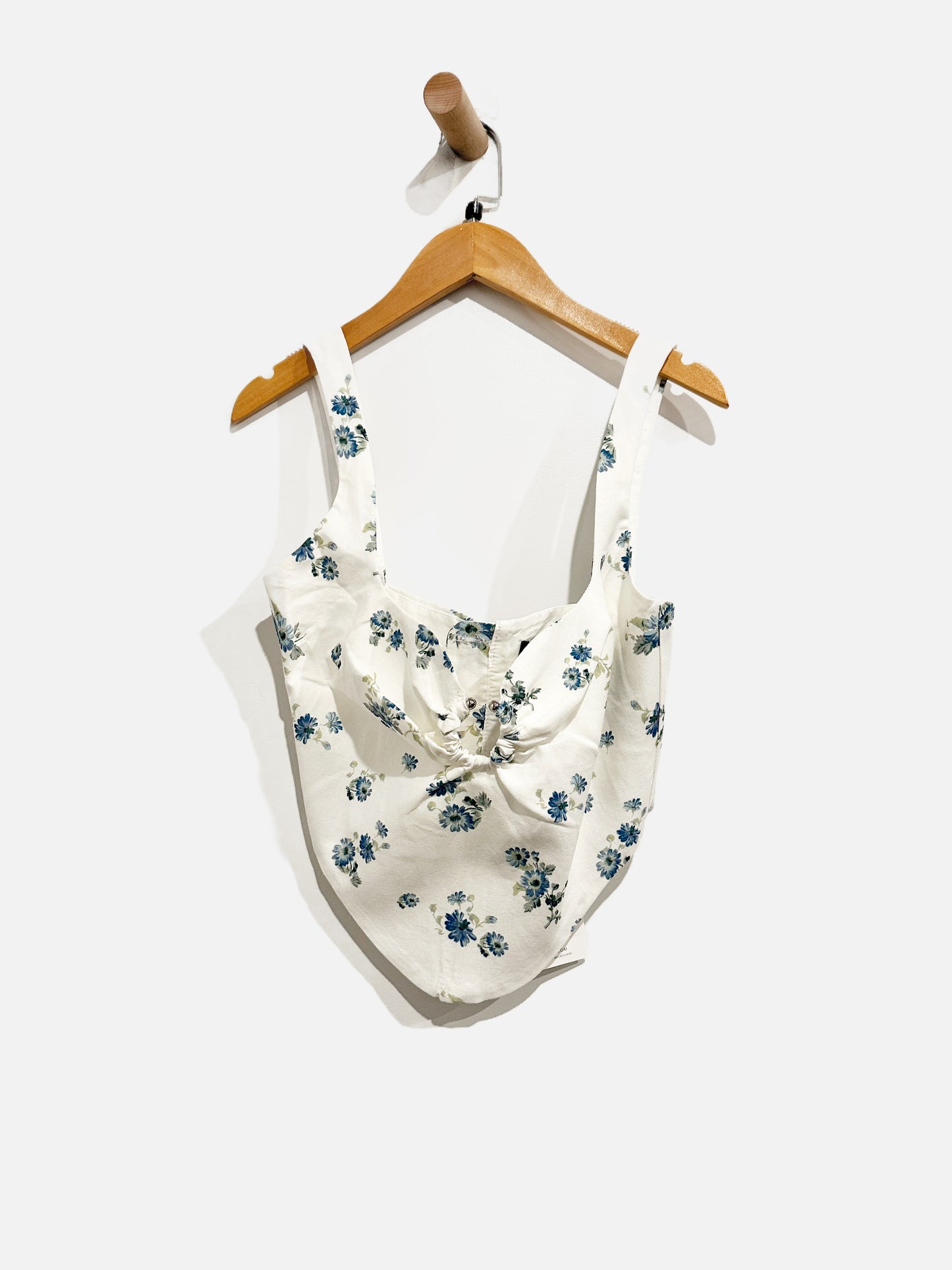 Bardot NWT Blue Floral Cello Bustier - 4