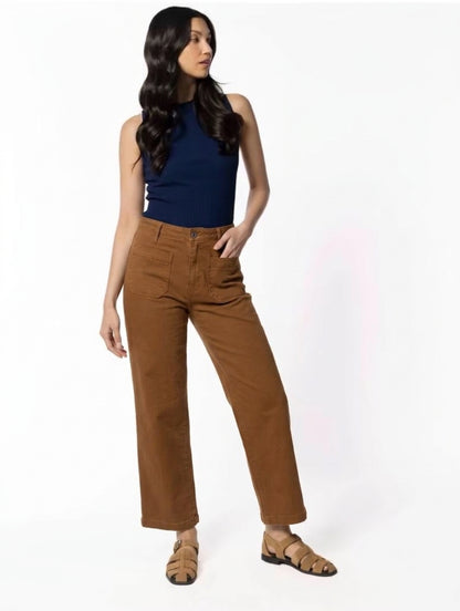 Sanctuary Brown District High Rise Column Ankle Jeans - 30