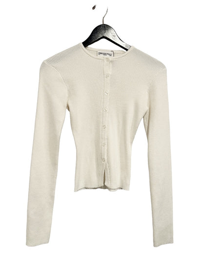 Princess Polly Suzu Long Sleeve Knit Top in White - 6