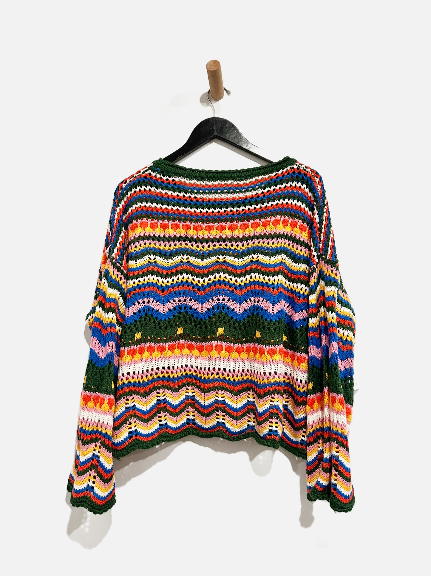 NN Colorful Crochet Sweater - 0S