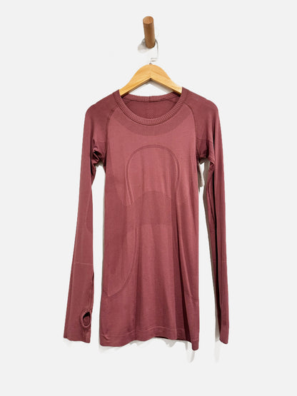 Lululemon Swiftly Tech Long Sleeve Crew in Misty Merlot - 2