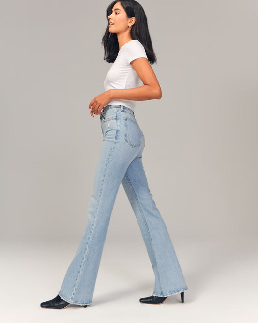Abercrombie & Fitch the Vintage High Rise Flare Jeans - 25
