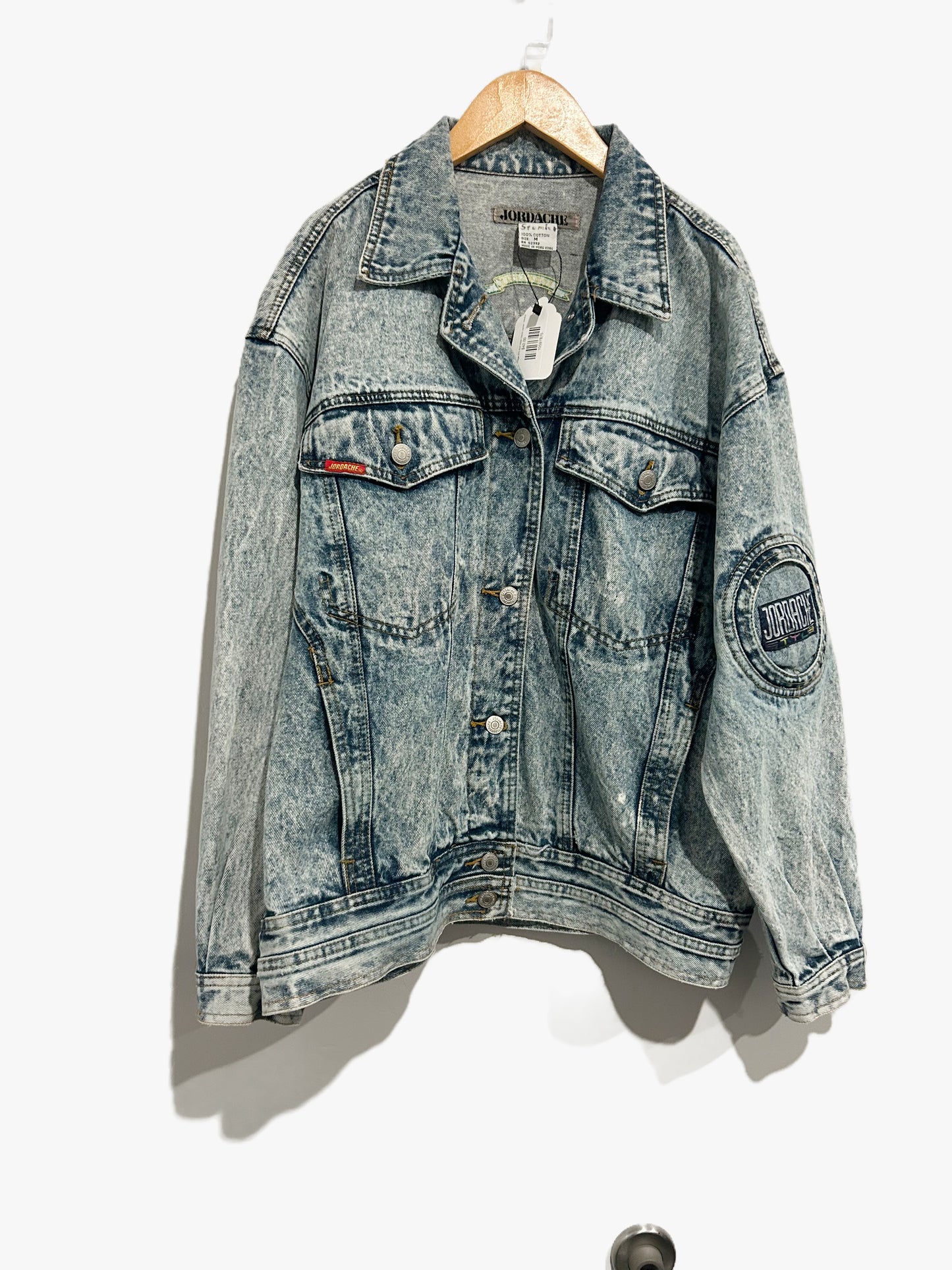 Jordache Vintage 80’s Acid Wash Denim Jacket - Medium