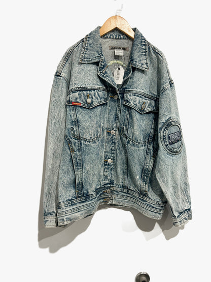 Jordache Vintage 80’s Acid Wash Denim Jacket - Medium