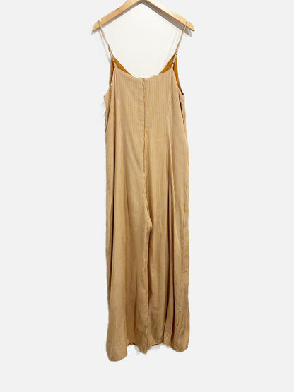 Sadie & Sage Yellow Stripe Jumpsuit - Small