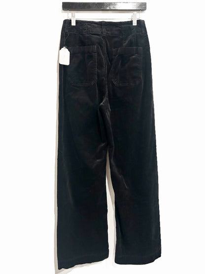 Anthropologie Maeve Colette Corduroy High-Rise Wide-Leg Pants in Black - 29T