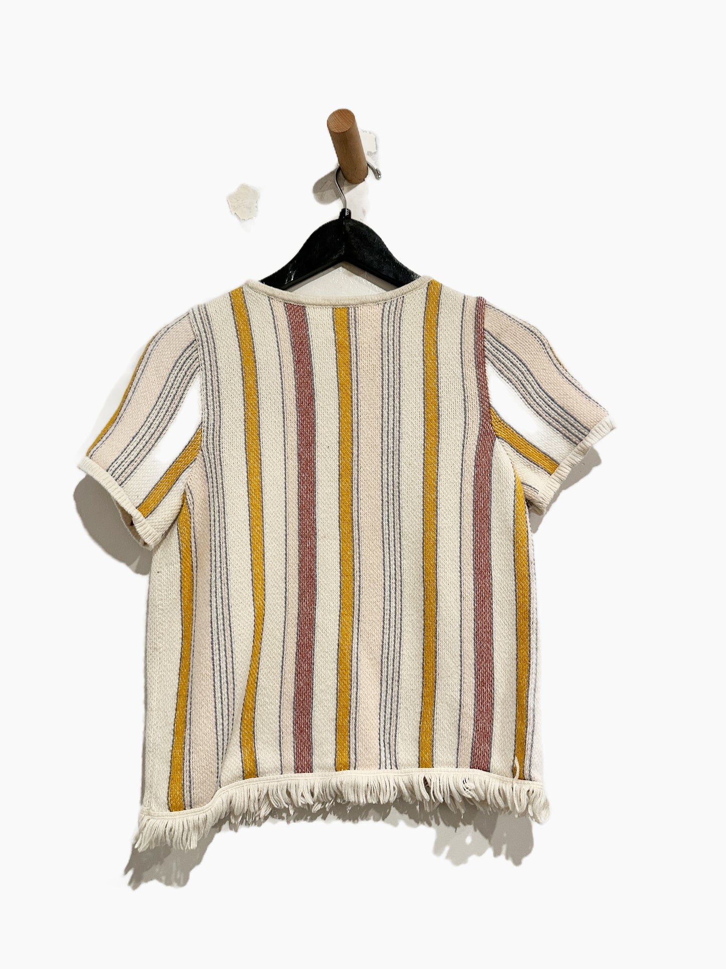 Madewell Blakley Stripe Sweater Tee in Pearl Ivory - Small