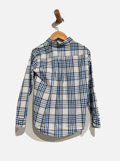 Janie & Jack Blue Plaid Button Down - 6