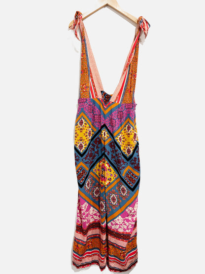 Free People Maritzah Colorful Printed Jumpsuit -4