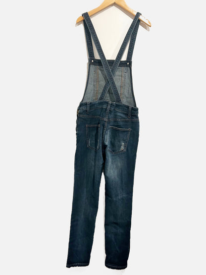 Free People Blue Skinny Overalls - 25