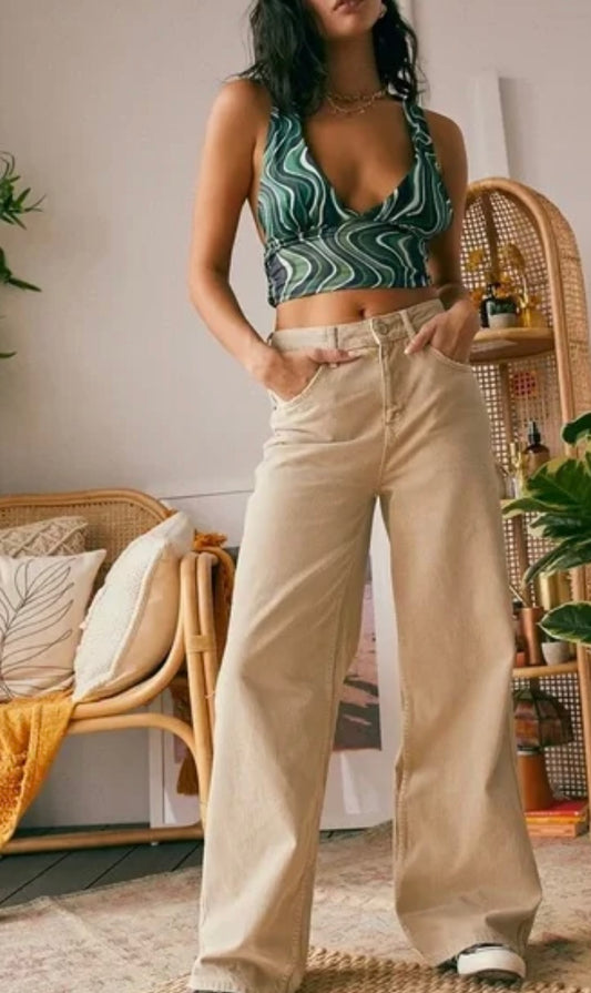 Urban Outfitters Brown Wide Leg Pants - 27