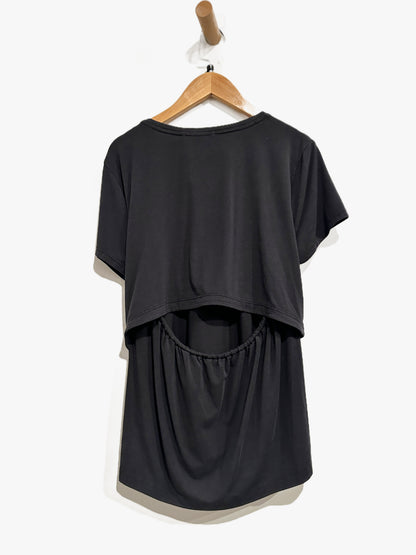 Athleta Air Out Cinch Tee in Black - Small
