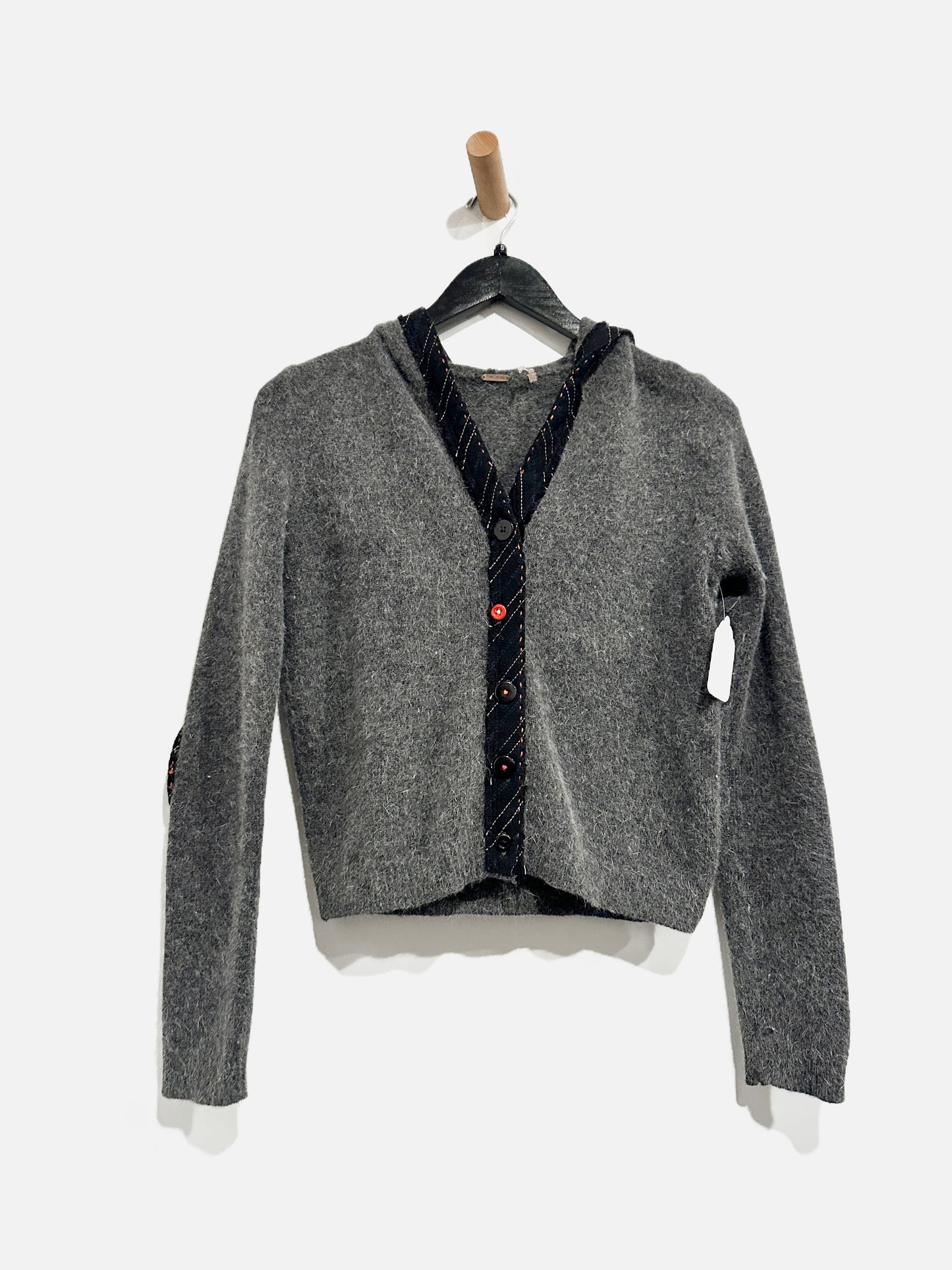 Free People Y2K Gray Wool Sweater - Small