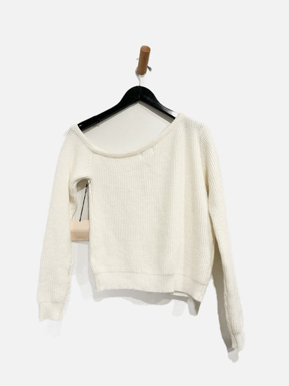 Superdown NWT White Asymmetric Sweater - XS