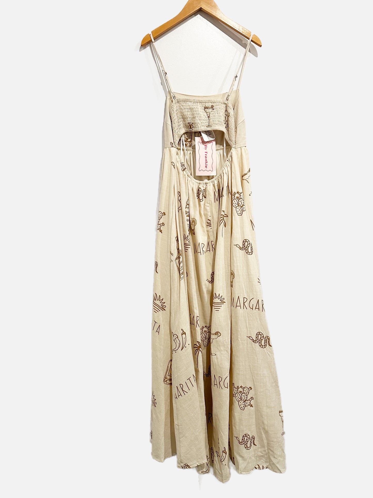 By Frankies NWT Cream Margarita Maxi Dress - XS