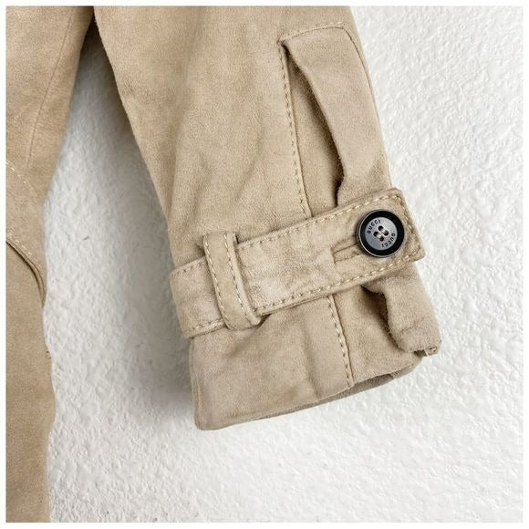 Gucci Toddler Leather Double Breast Trench Coat