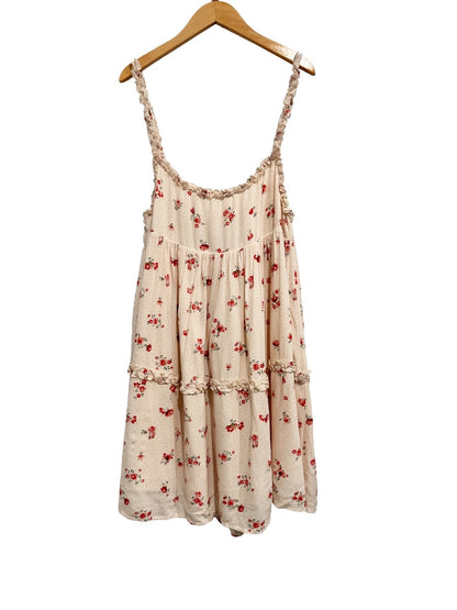 Dress Forum Cream Floral Mini Dress - Medium