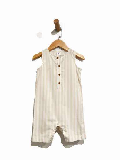 Nordstrom Cream Stripe Onesie - 18m