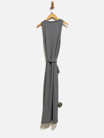 Paige Navy and White Midi Dress - Small