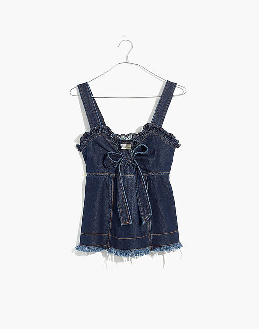 Madewell x Karen Walker Denim Tie Tank -