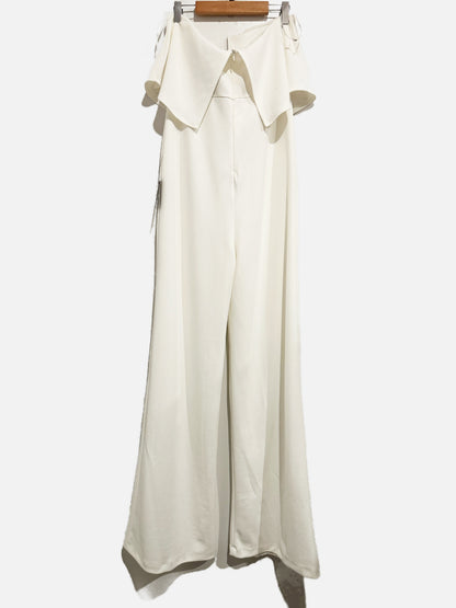 Lulus Power of Love White Strapless Jumpsuit - Large