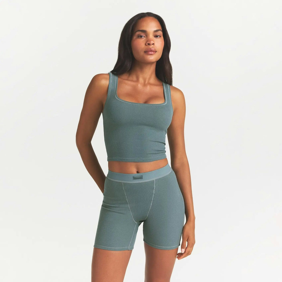 Skims Cotton Rib Tank in Kyanite - Small