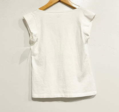 Brandy Melville White V-Neck Top