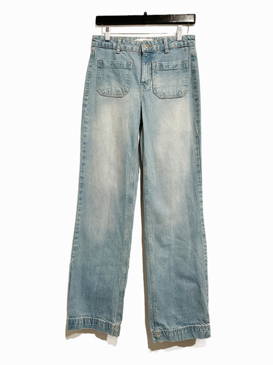 Zara Wide Leg Patch Pocket Jeans - 2