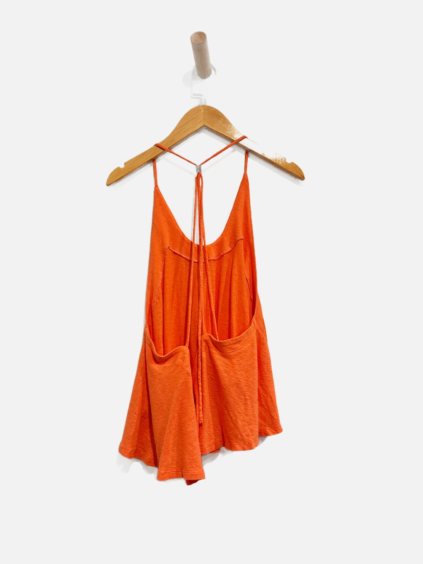 Free People Long Weekend Halter Tank in Watermelon - Large