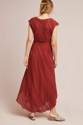 Anthropologie Moulinette Soeurs Brown Midi Dress - 08