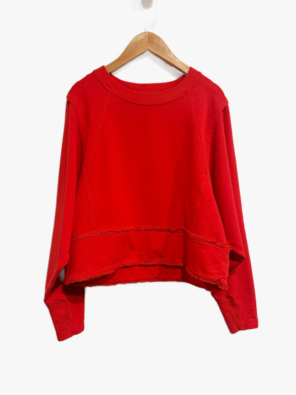 Free People Movement Where The Wind Blows Sweatshirt in Red - XS
