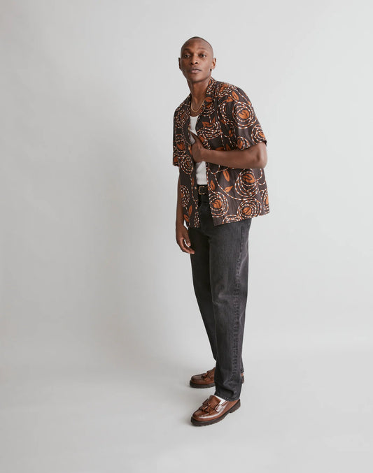Madewell Brown Floral Button Down - Medium